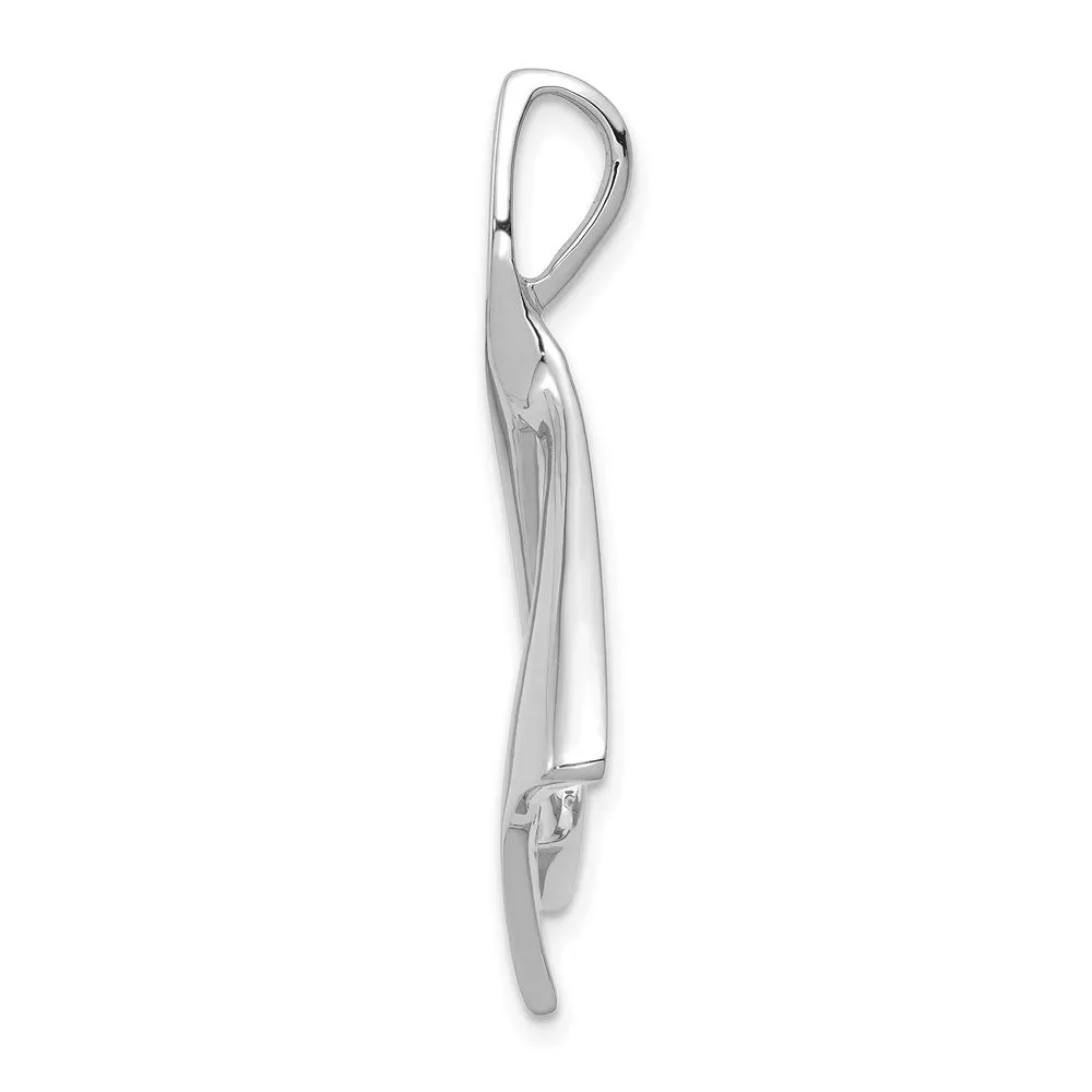 14k White Gold Slide