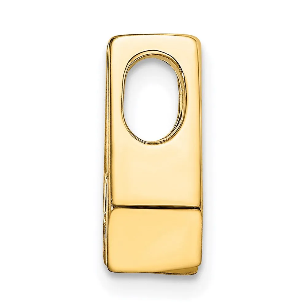 14k Yellow Gold AA 4.5mm Diamond Slide