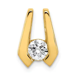 14k Yellow Gold AAA 4.5mm Diamond Slide
