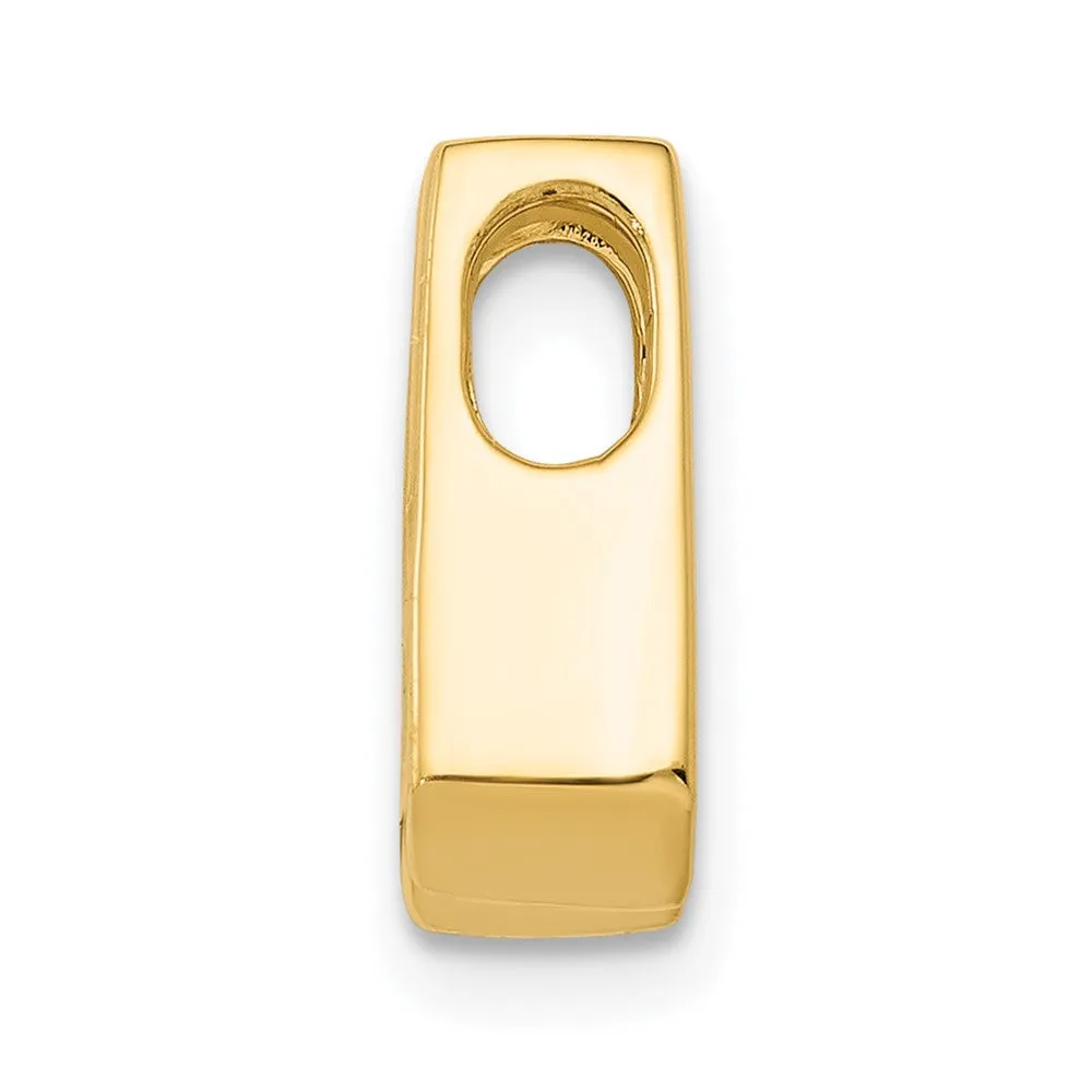 14k Yellow Gold AAA 4mm Diamond Slide