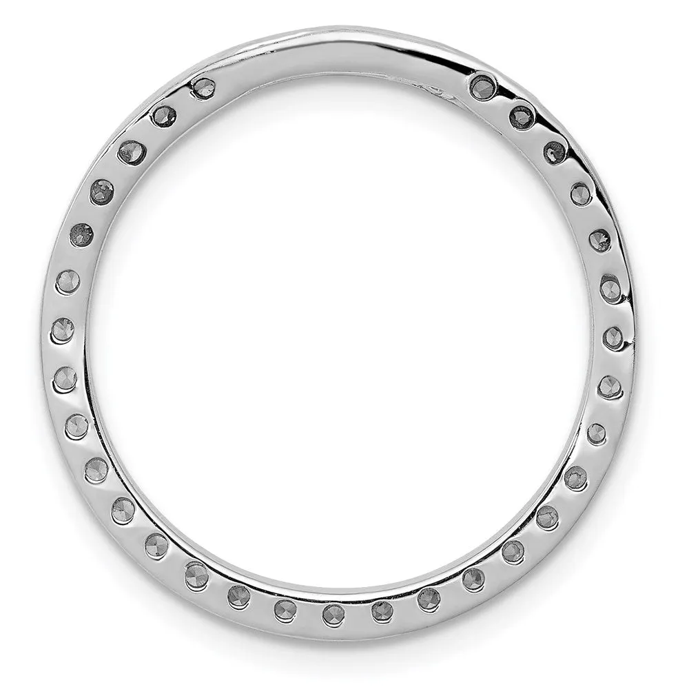 14kw Lab Grown Diamond SI1/SI2, G H I, Circle Pendant