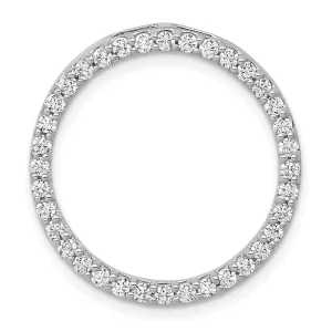 14kw Lab Grown Diamond SI1/SI2, G H I, Circle Pendant