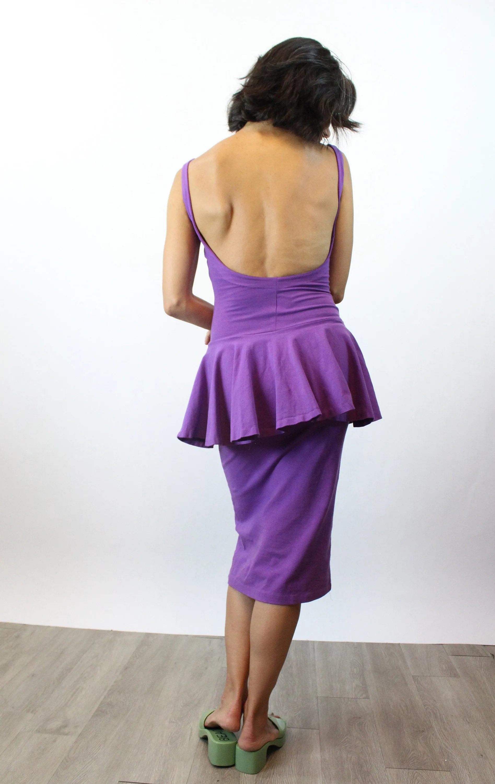 1980s PUNK Betsey Johnson PEPLUM dress xs | new spring summer