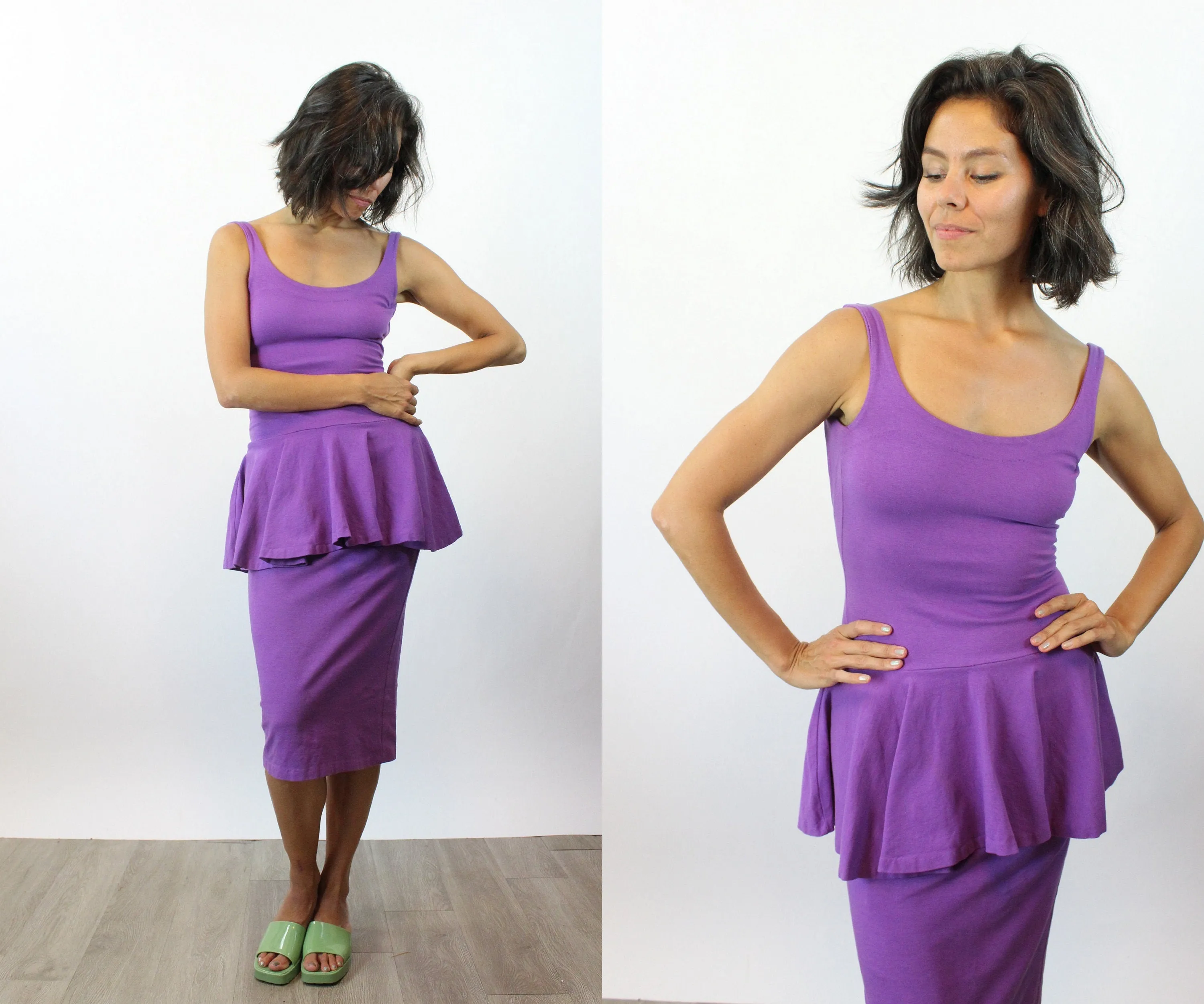 1980s PUNK Betsey Johnson PEPLUM dress xs | new spring summer