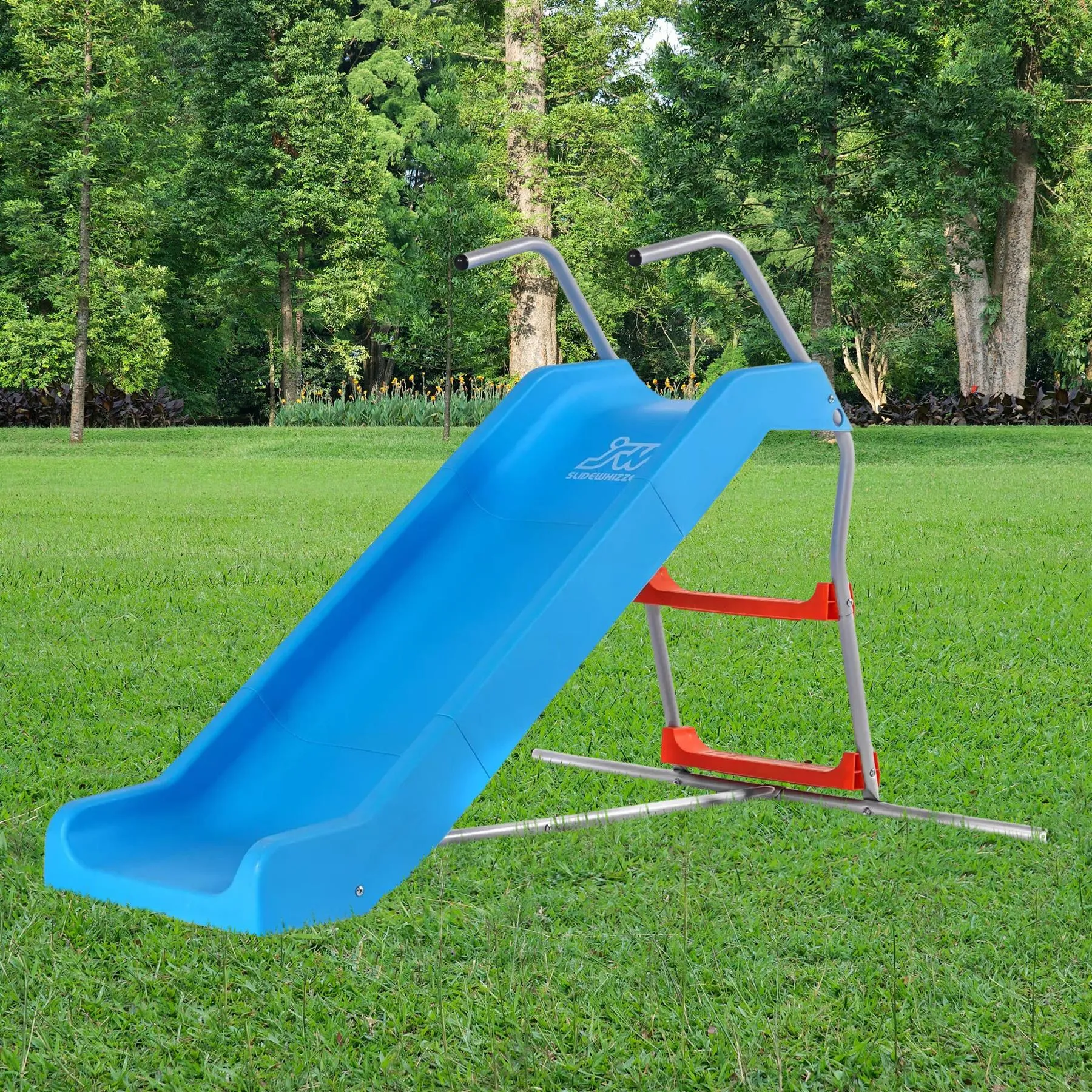 2in1 Garden Slide with Steel Frame