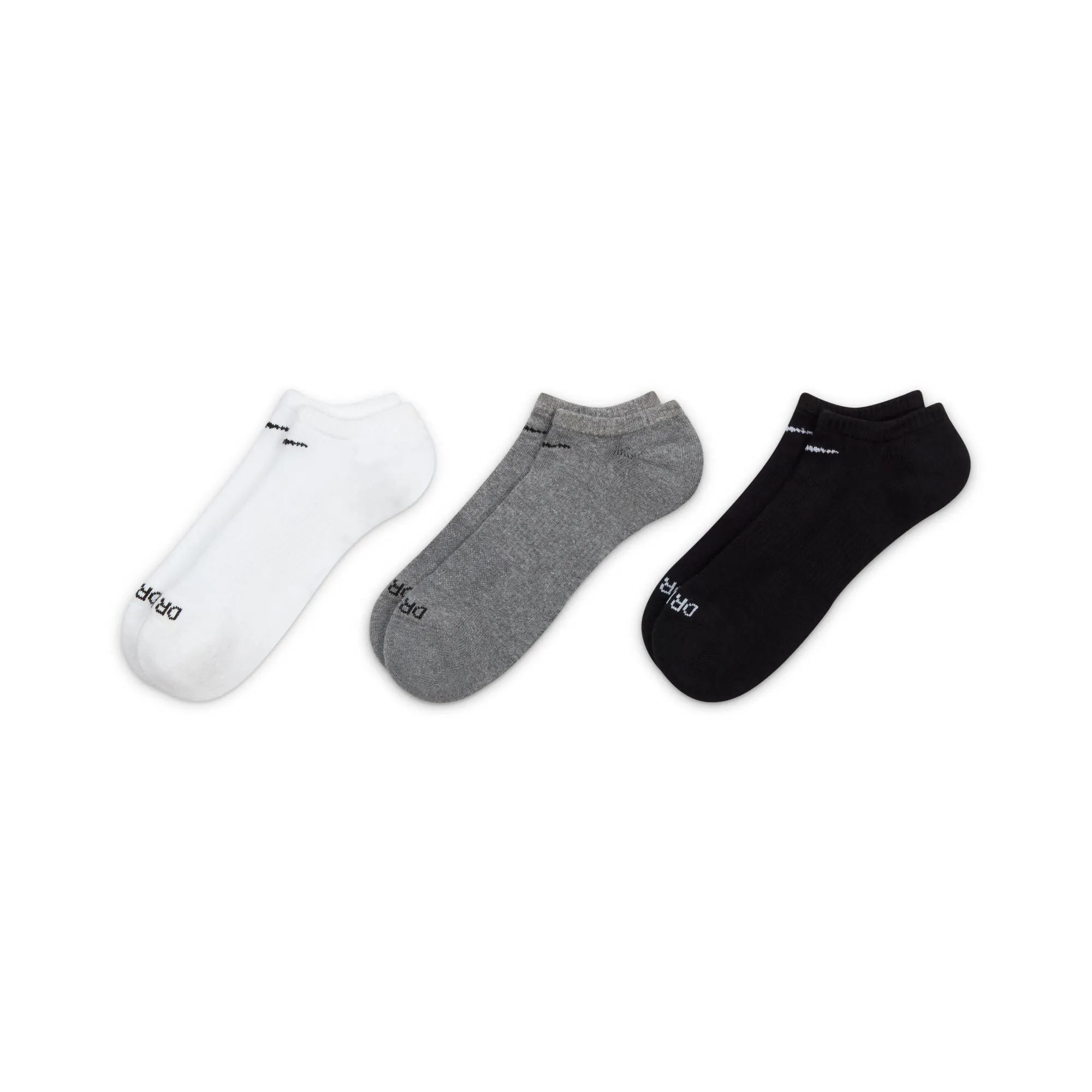 3 Pack Socks Everyday Plus Cushioned No Show (Multi Colours)