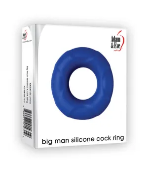 Adam and Eve Big Man Silicone  Ring - Blue