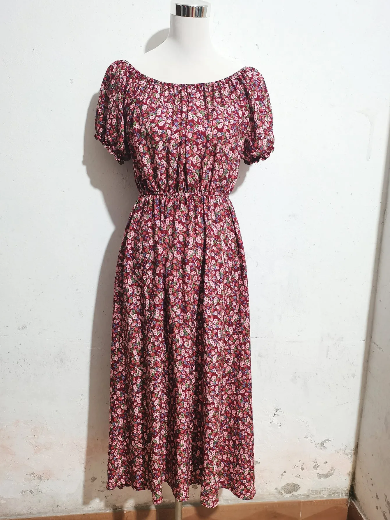 Amelia Off-Shoulder Floral Maxi Dress