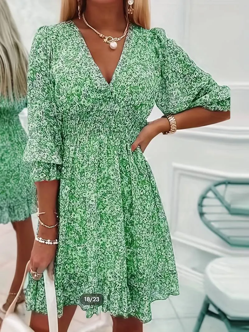 Anna – Flowy Women's Floral Dress