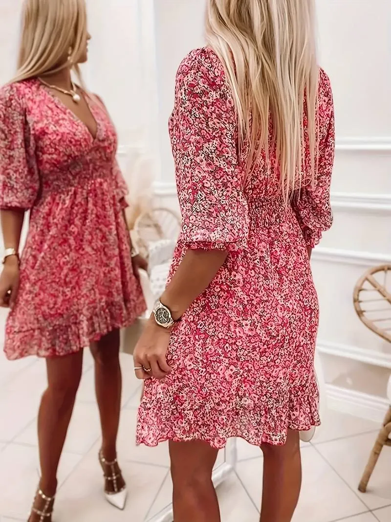 Anna – Flowy Women's Floral Dress