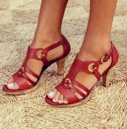 Aoife Elegance | Chic Heeled Sandals for All-Day Comfort | Sustainable Style