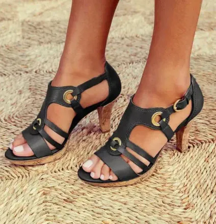 Aoife Elegance | Chic Heeled Sandals for All-Day Comfort | Sustainable Style