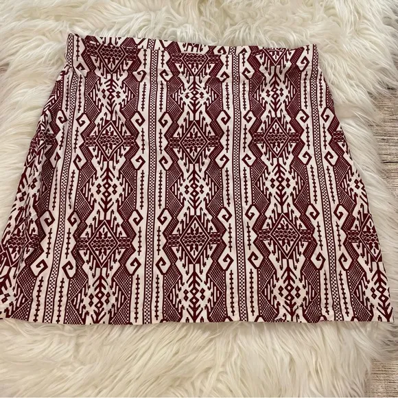 Arnhem Mini Skirt Boho Aztec Stretchy Rayon