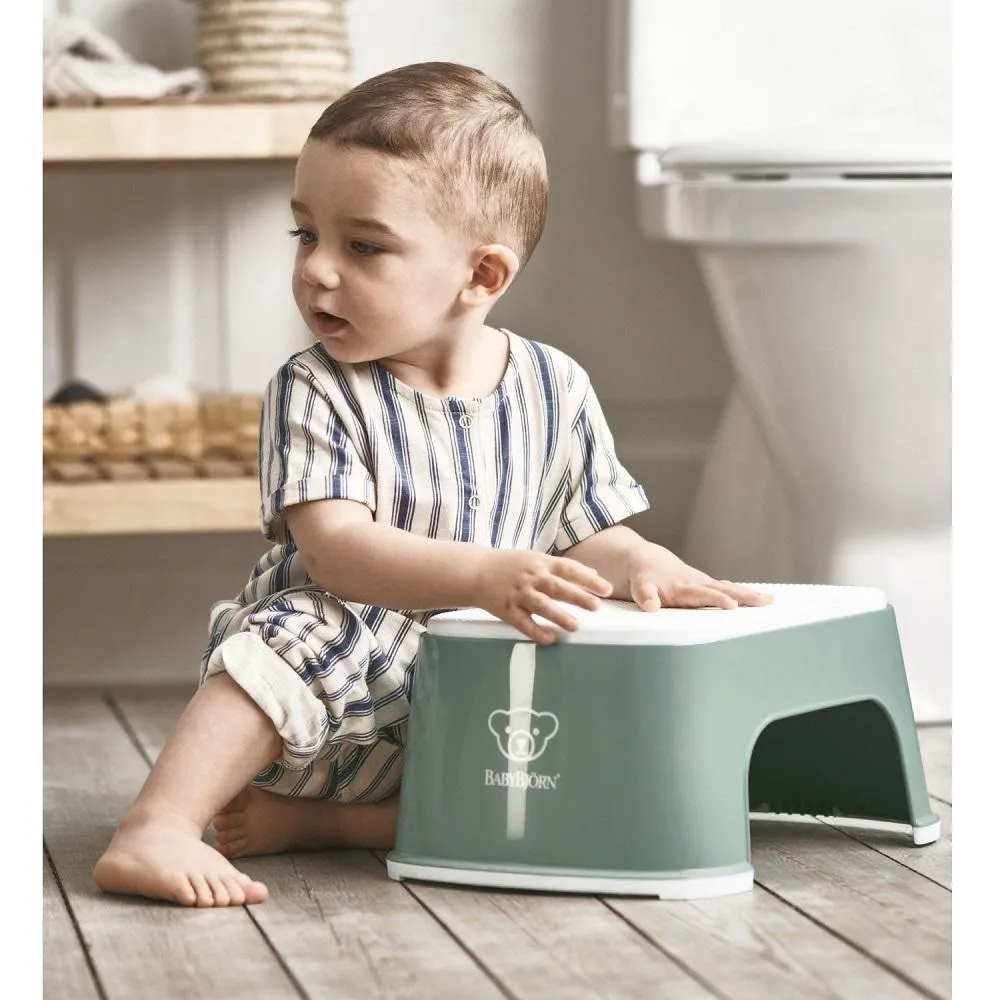 Baby Bjorn Step Stool (Deep Green/White)