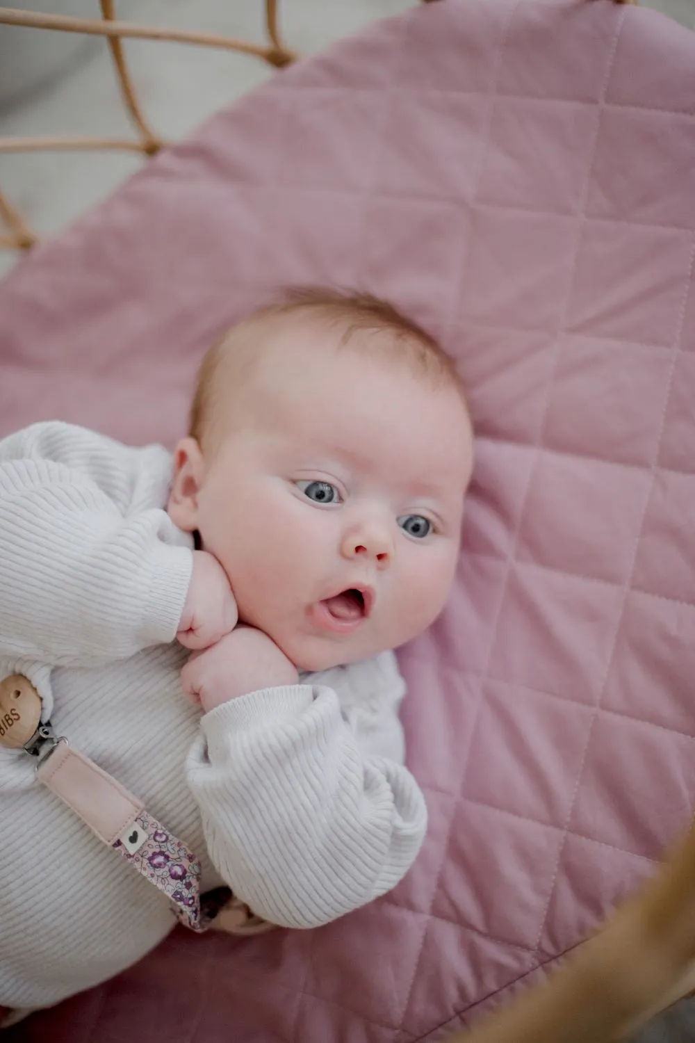 Bambella Waterproof Bassinet Sheet | Dusty Mauve