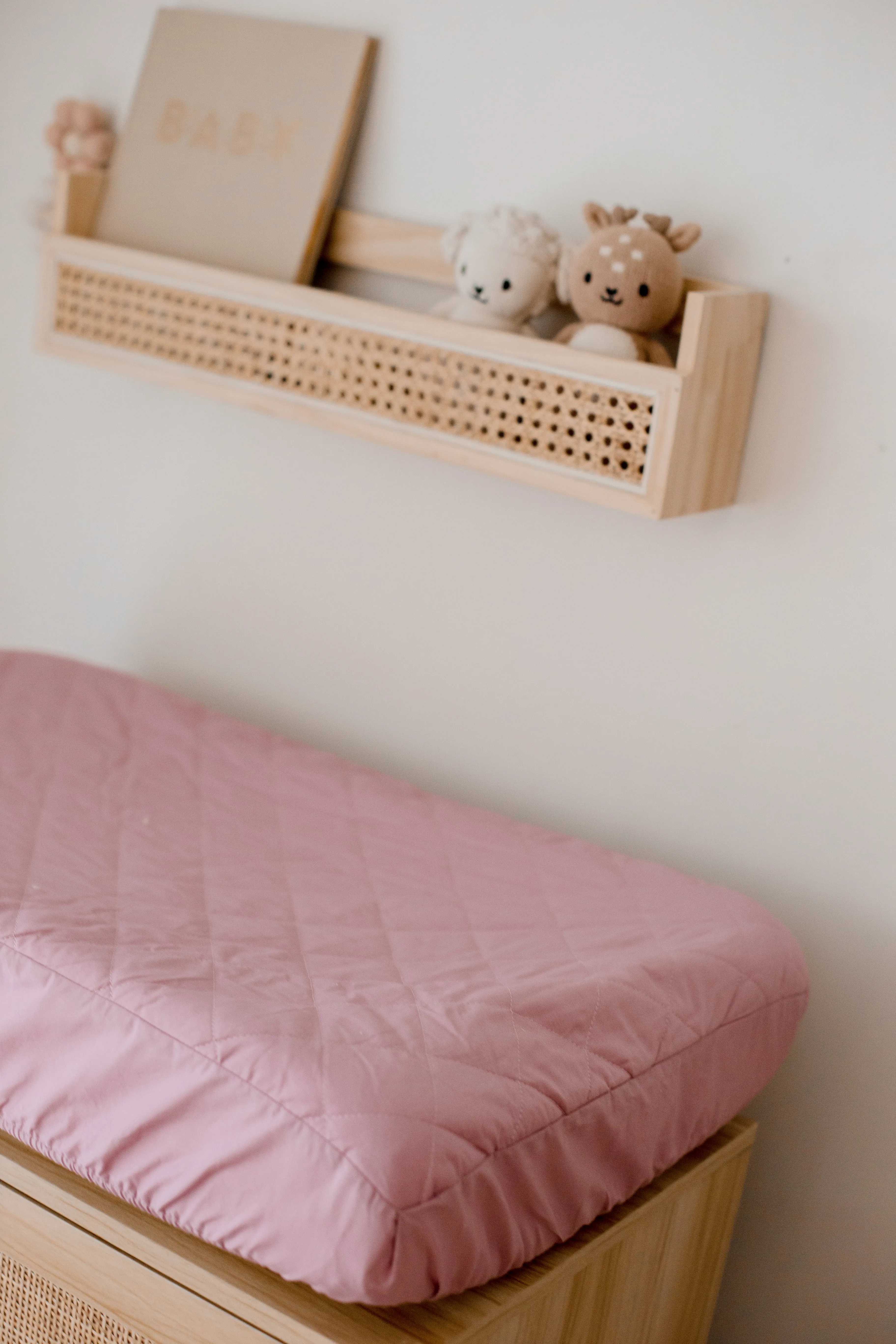 Bambella Waterproof Bassinet Sheet | Dusty Mauve