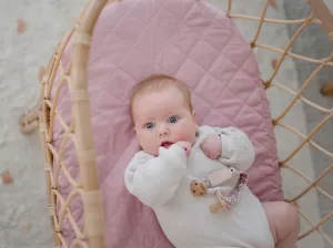 Bambella Waterproof Bassinet Sheet | Dusty Mauve
