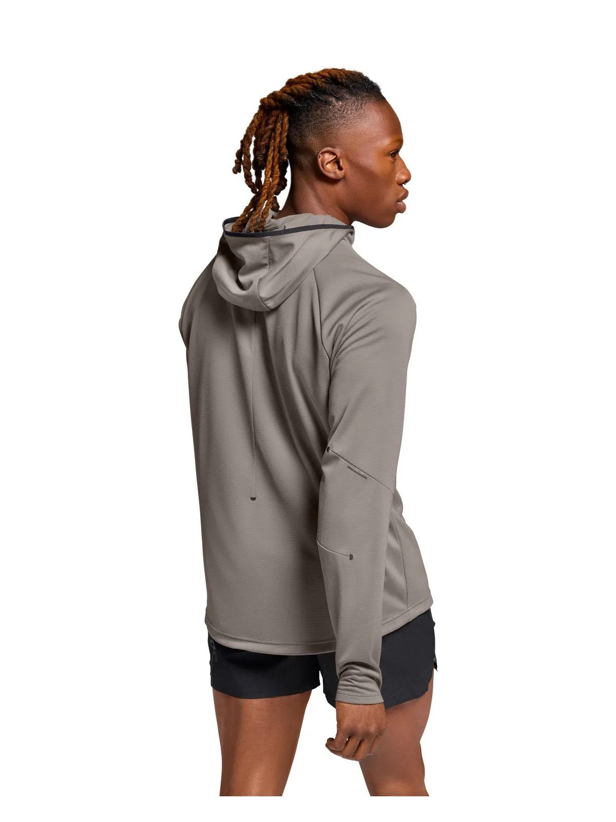 Bluza do biegania ON RUNNING Climate Zip Hoodie beżowy