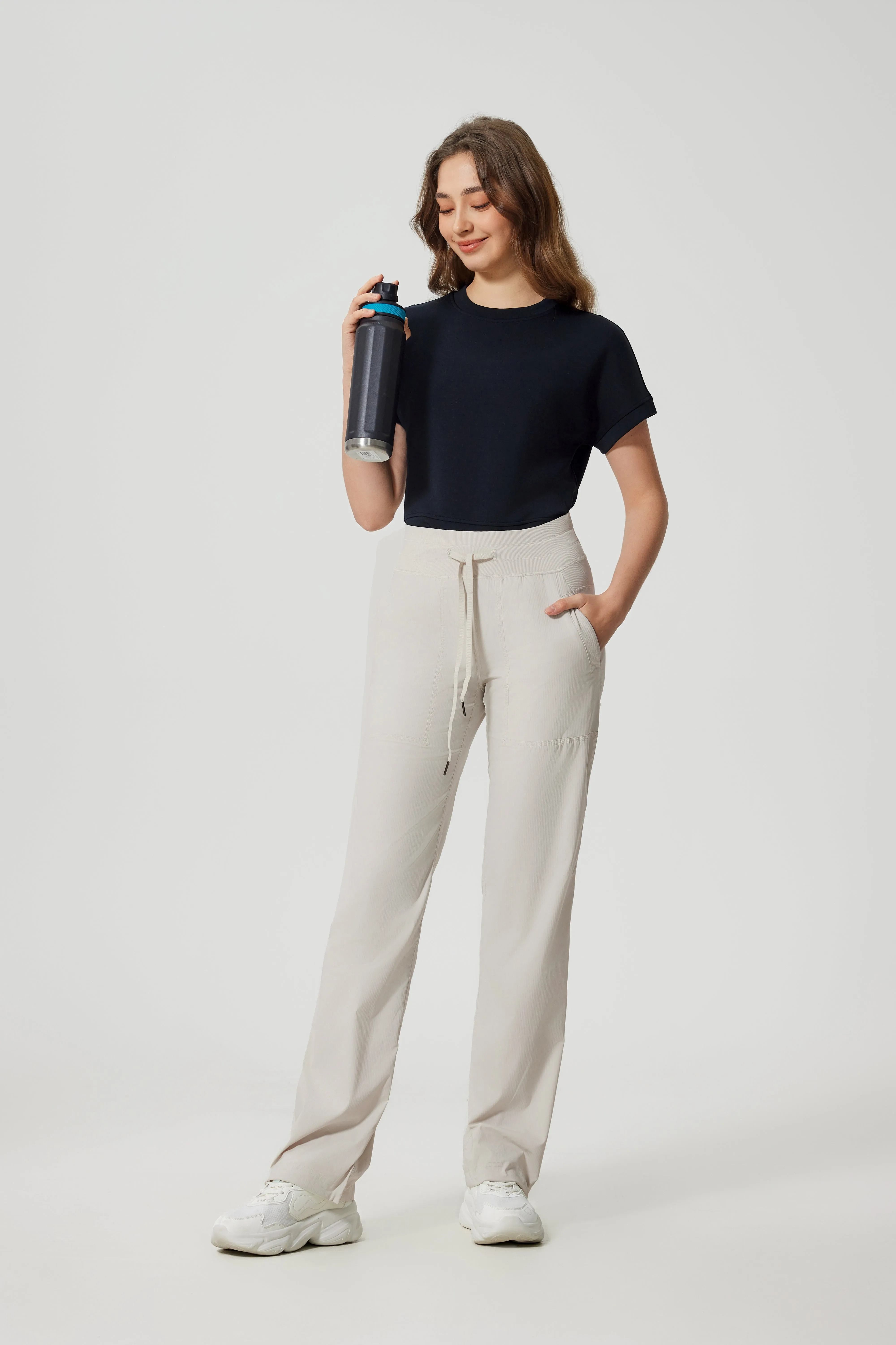 Buttery Soft & Stretchy Flow Pants With Adjustable Hems