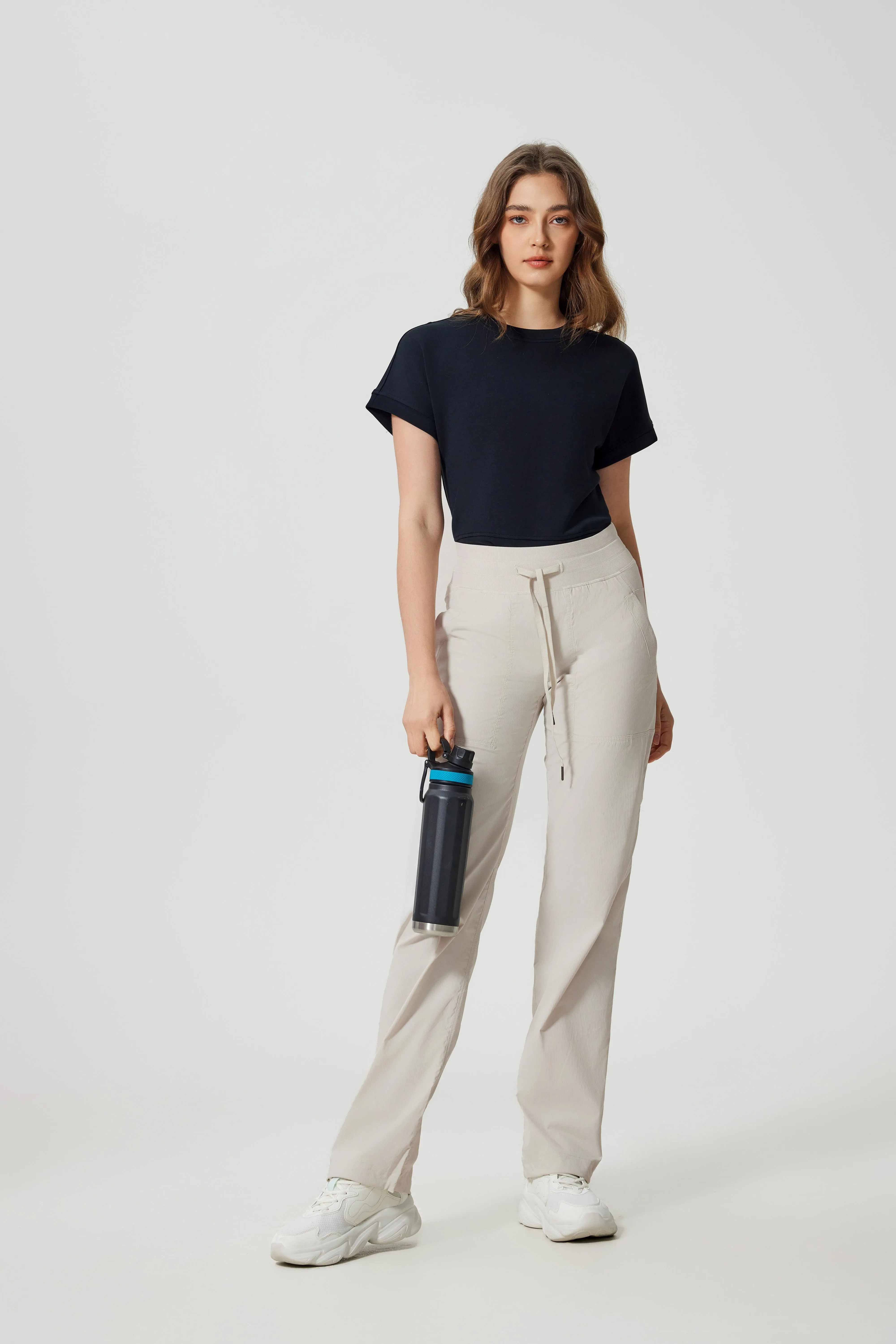 Buttery Soft & Stretchy Flow Pants With Adjustable Hems