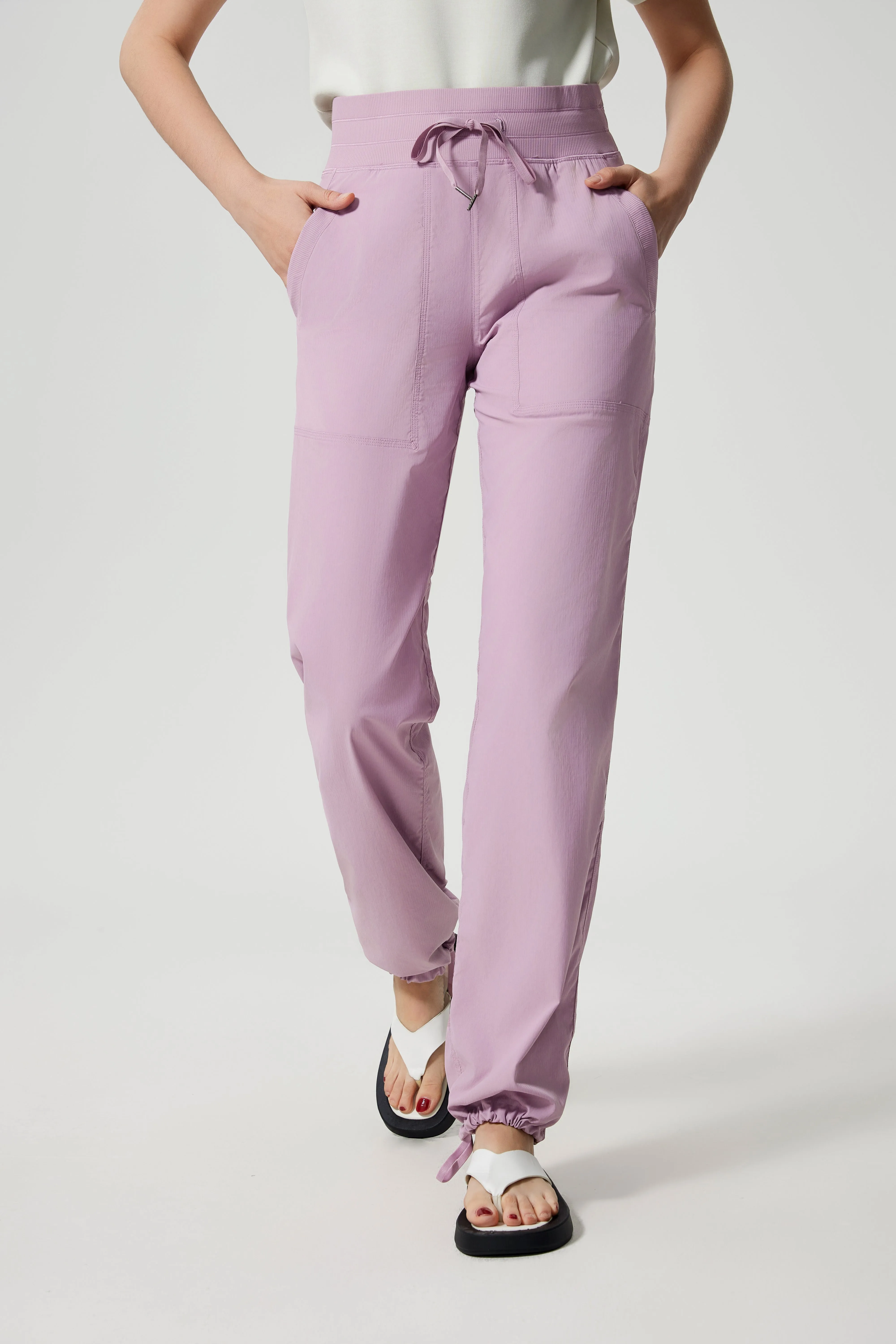 Buttery Soft & Stretchy Flow Pants With Adjustable Hems