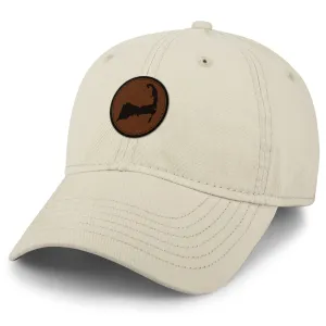 Cape Cod Circle Leather Patch Dad Hat