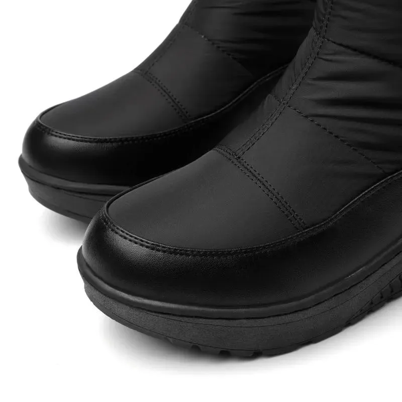 Casual Knee High Leather Winter Plateau Boots for Women | Perfect for Casual Days