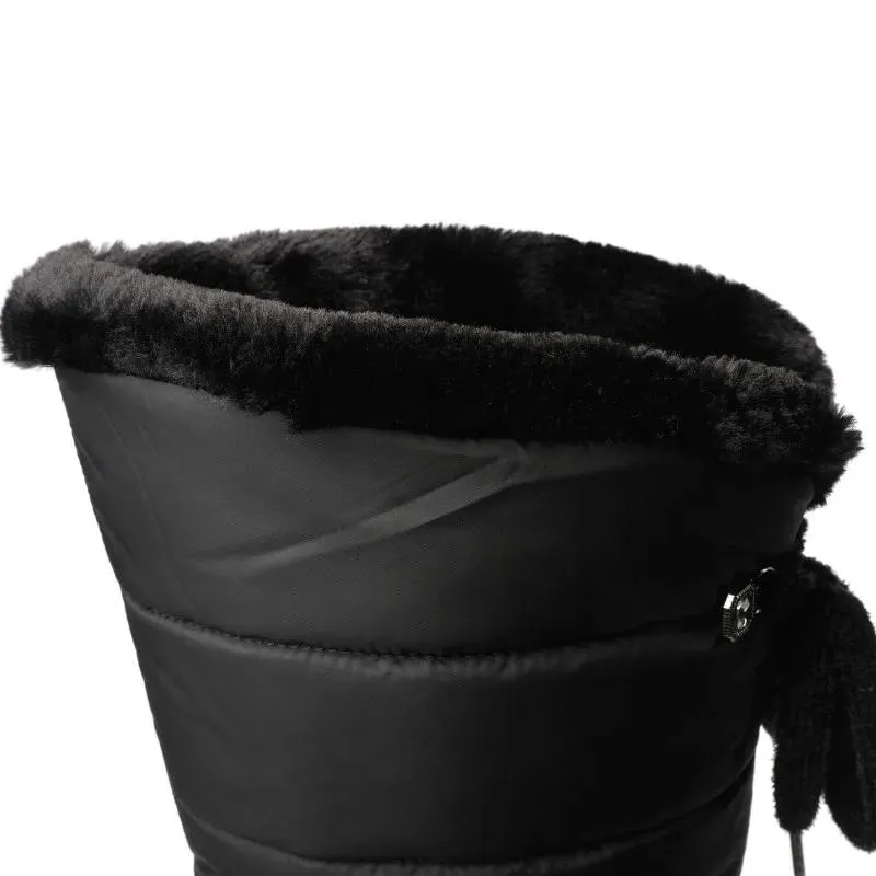 Casual Knee High Leather Winter Plateau Boots for Women | Perfect for Casual Days