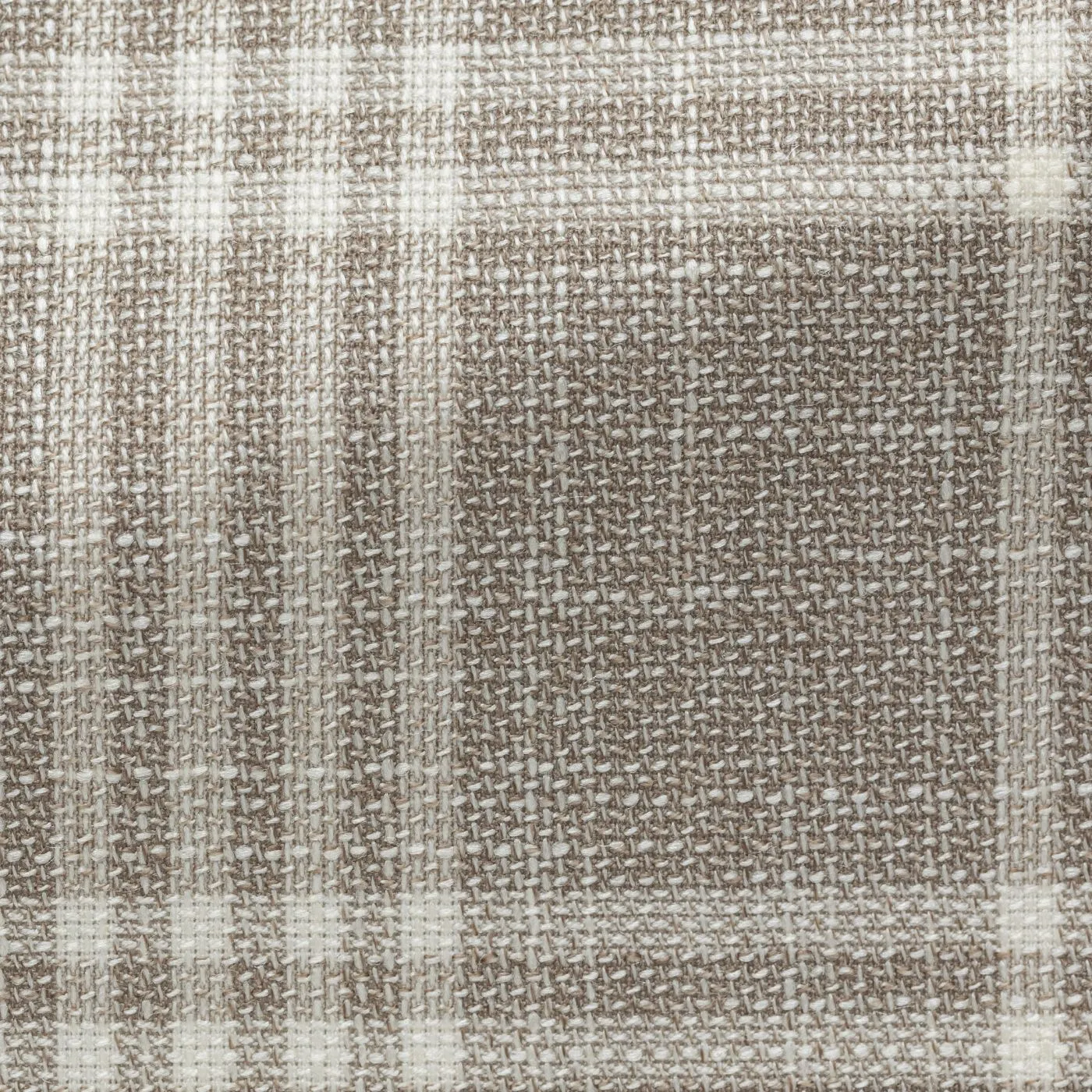 Cerruti Beige Wool & Silk With Ivory Check