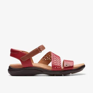 Clarks Women's Kitly Way Cherry | Navy Leather