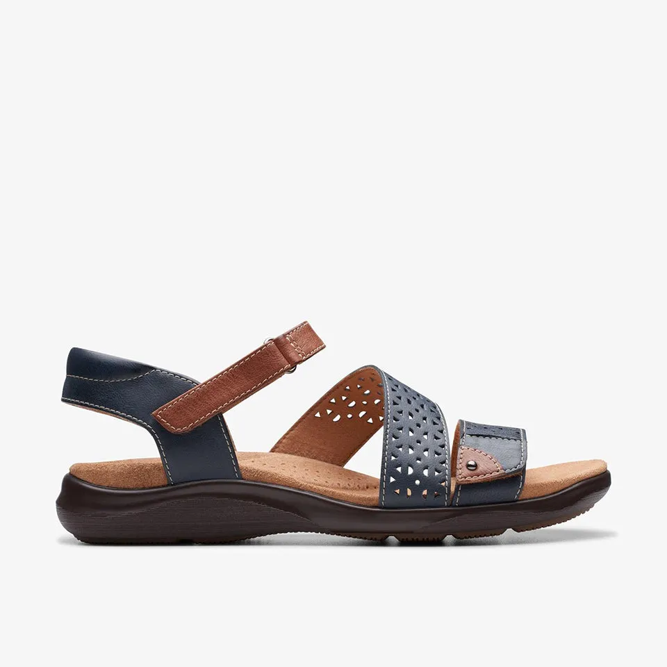 Clarks Women's Kitly Way Cherry | Navy Leather