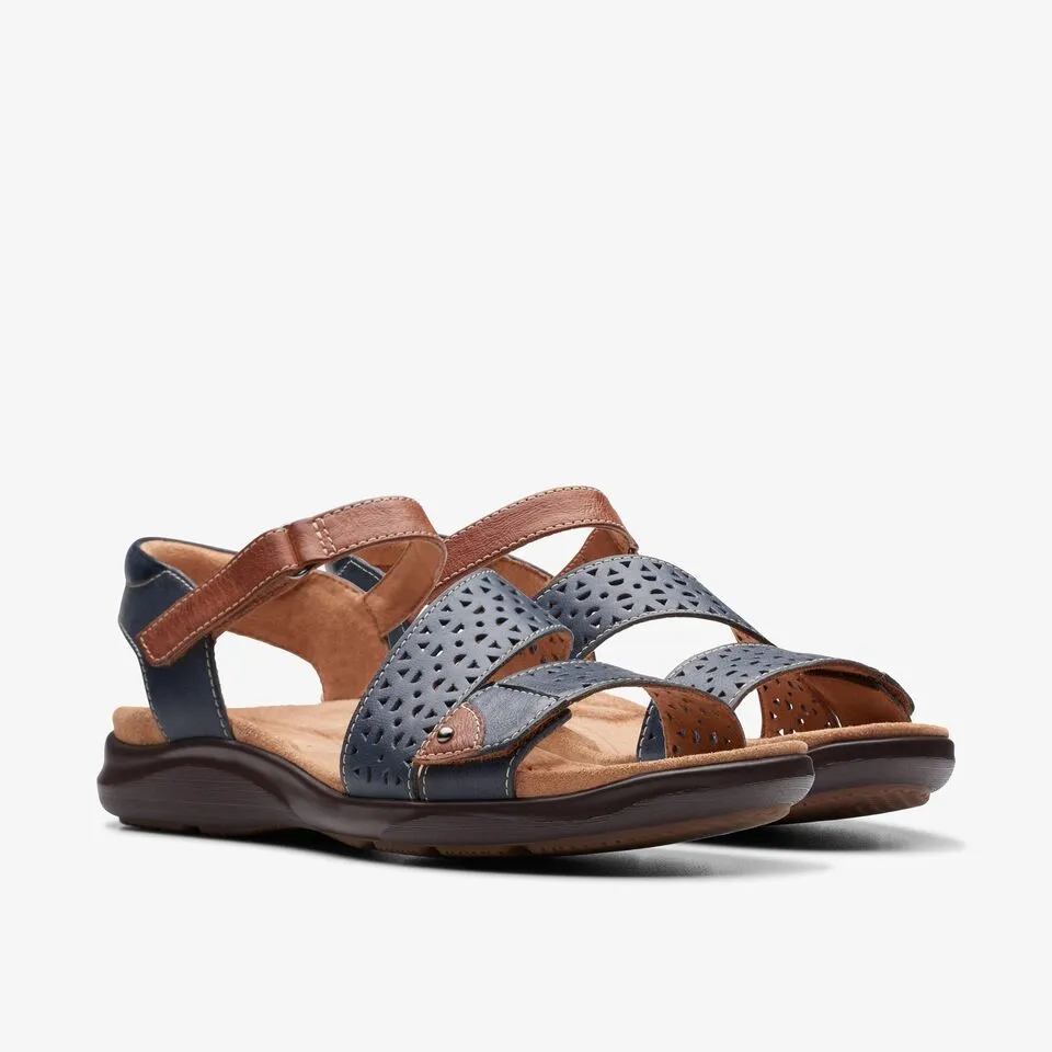 Clarks Women's Kitly Way Cherry | Navy Leather
