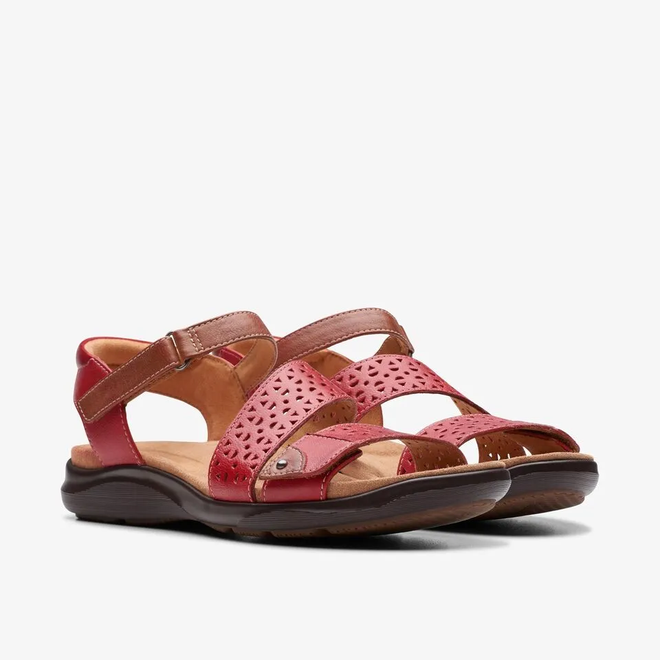 Clarks Women's Kitly Way Cherry | Navy Leather