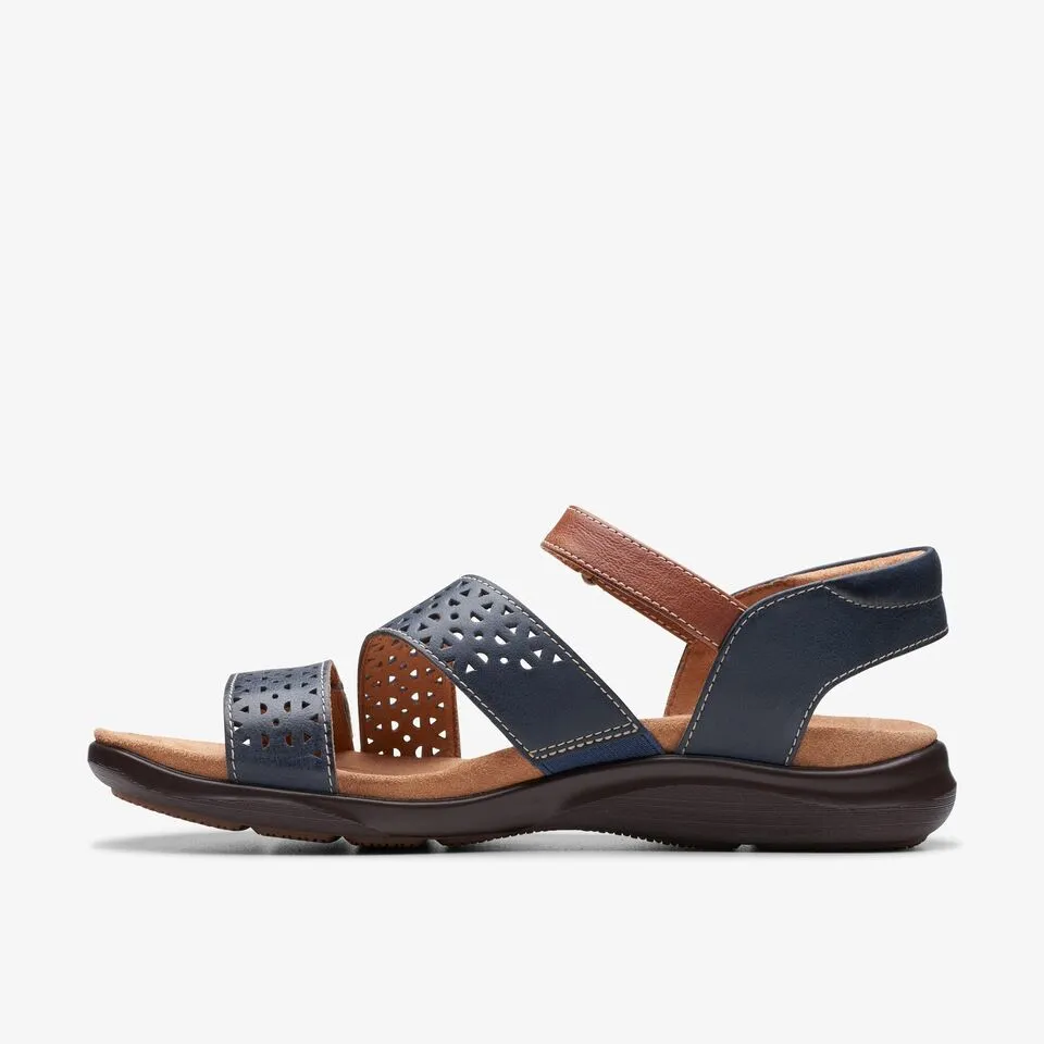 Clarks Women's Kitly Way Cherry | Navy Leather