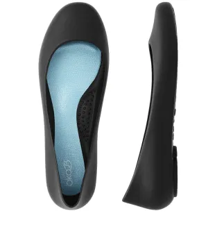 CLEARANCE- Georgia Licorice w/ Blue Leather Insole Ballet Flat