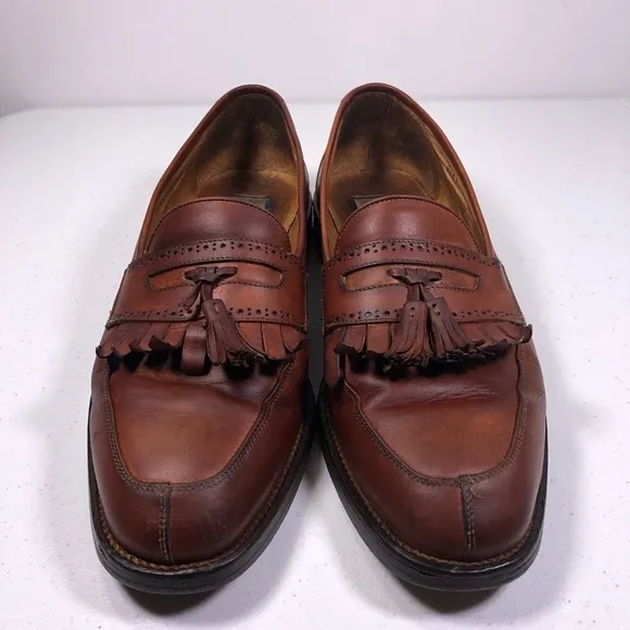 COLE Haan Tassel Kilt Mens Loafer Shoes Leather