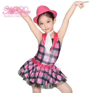 Colored Lattice Suit Tutu Dress
