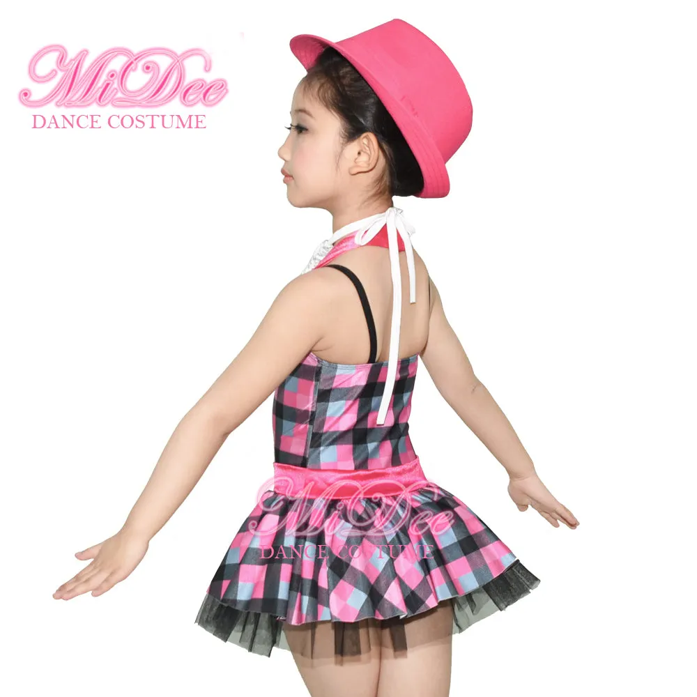 Colored Lattice Suit Tutu Dress