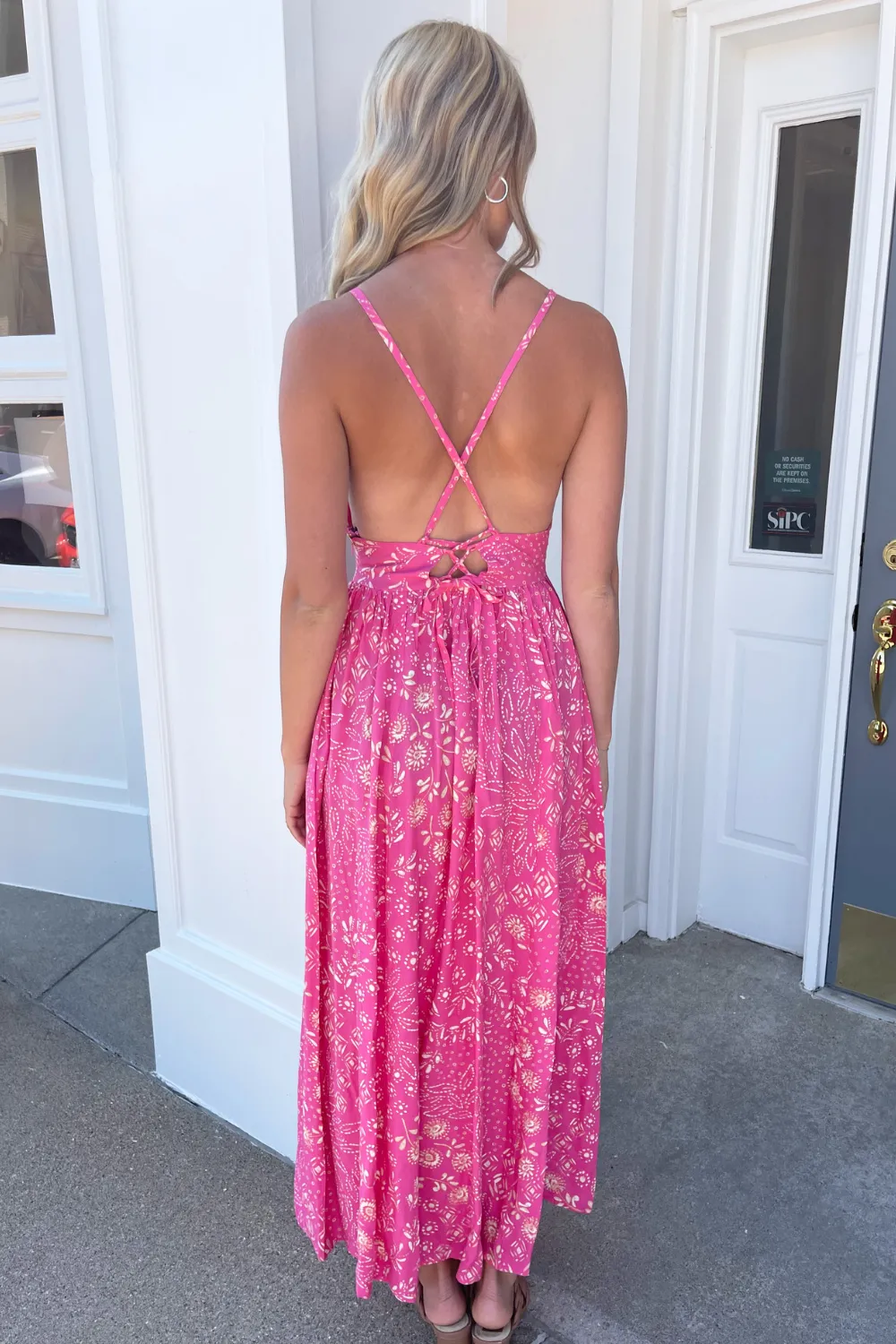 Cosi Bello Woven Maxi Dress