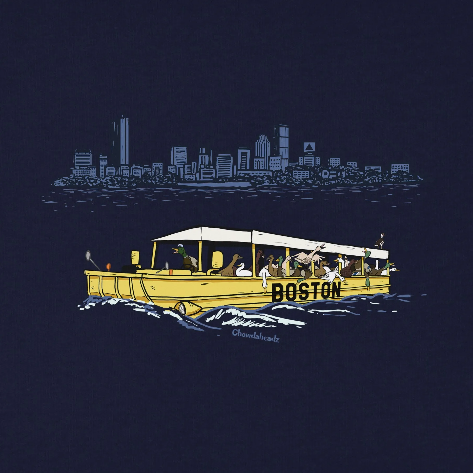 Ducks On A Boat Youth Hoodie