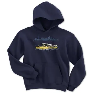 Ducks On A Boat Youth Hoodie