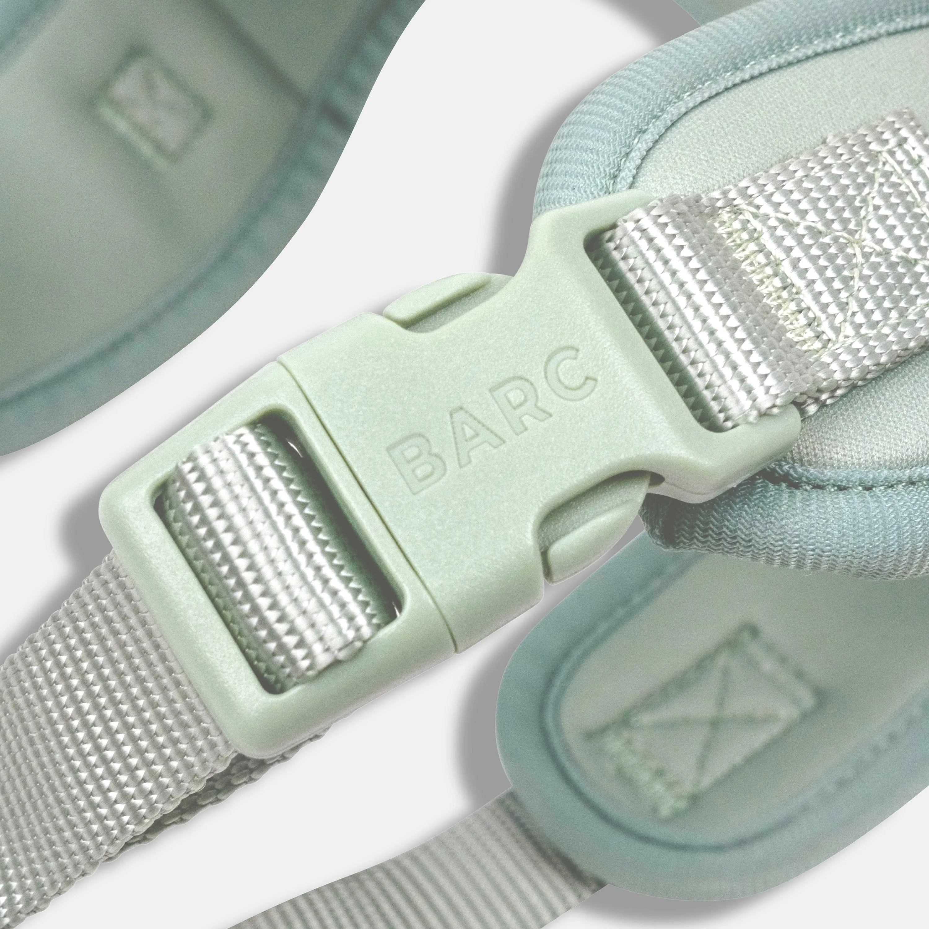Easy Fit Nylon Fabric Cushioned Dog Harness | Pistachio Green