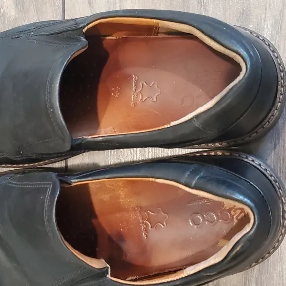 ECCO Mens dress Loafer slip on leather  shoes boots sz US 10 EUR 44