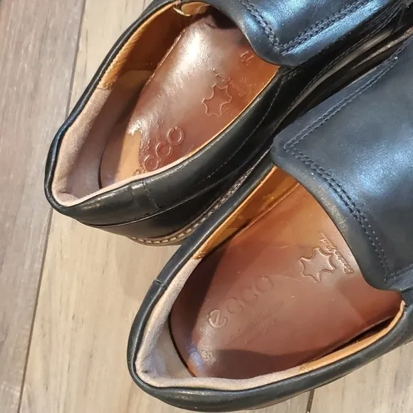 ECCO Mens dress Loafer slip on leather  shoes boots sz US 10 EUR 44