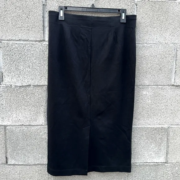 Eileen Fisher Black Stretchy Pencil Skirt M