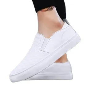 Fashion brand loafers men&#039;s autumn 2021 new England woven breathable Korean casual shoes leather pedal shoes.
