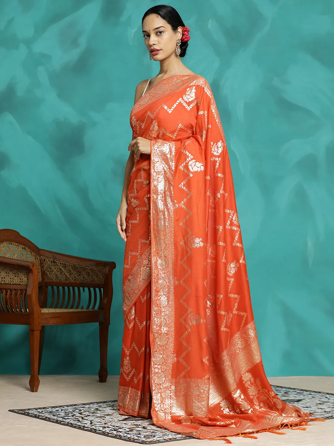 Festive Zari Woven Design Heavy Banarasi Saree