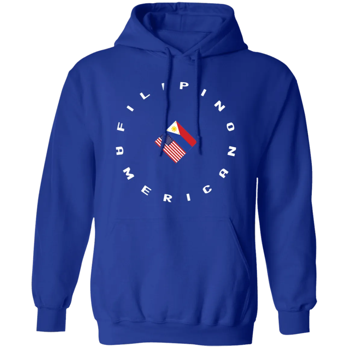Filpino American in Circle Flags Unisex Pullover Hoodie