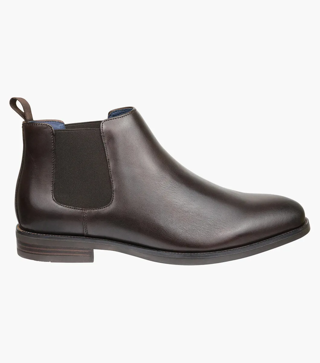 Florsheim Men's Ceduna Plain Toe Chelsea Boot - Dark Brown