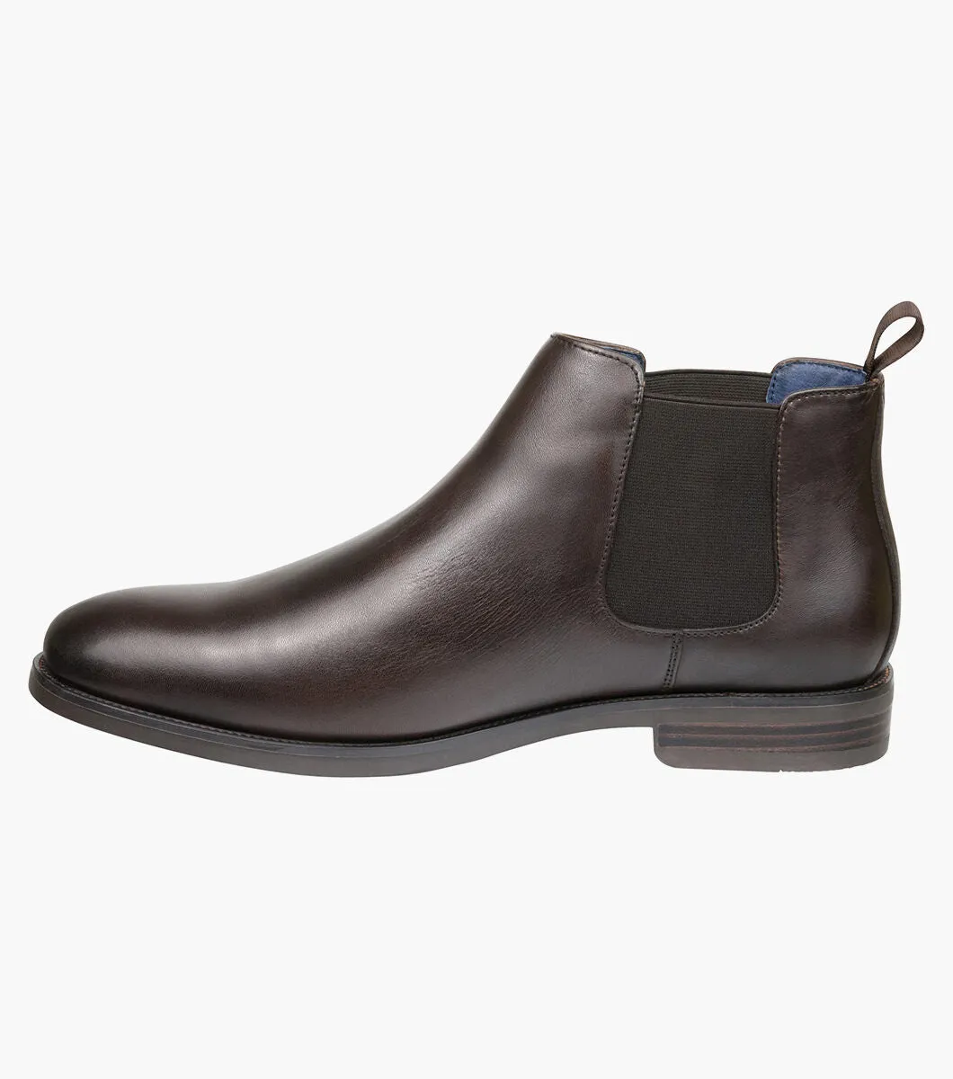 Florsheim Men's Ceduna Plain Toe Chelsea Boot - Dark Brown
